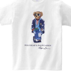NWT Polo Ralph Lauren Printed Regatta Bear Crew Neck T Shirt